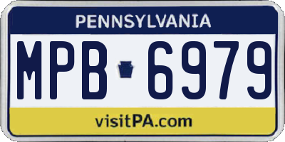 PA license plate MPB6979