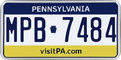 PA license plate MPB7484