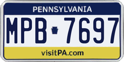 PA license plate MPB7697