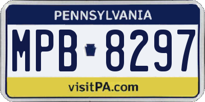 PA license plate MPB8297