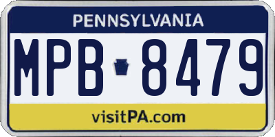 PA license plate MPB8479