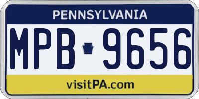 PA license plate MPB9656