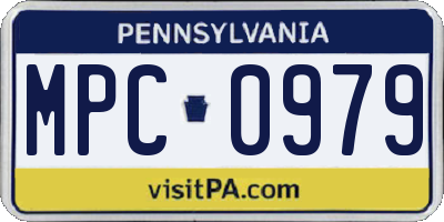 PA license plate MPC0979