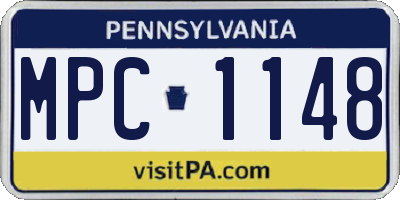 PA license plate MPC1148