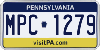PA license plate MPC1279