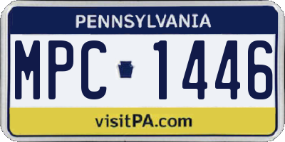 PA license plate MPC1446