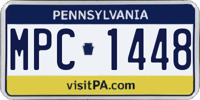 PA license plate MPC1448