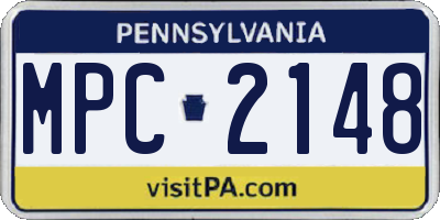 PA license plate MPC2148