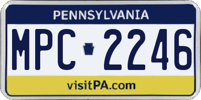 PA license plate MPC2246