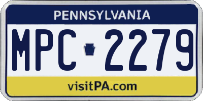 PA license plate MPC2279