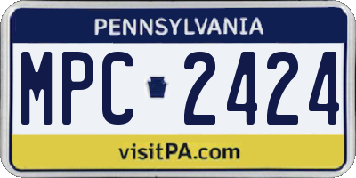 PA license plate MPC2424