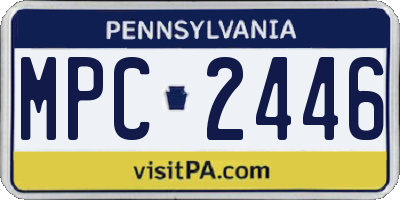 PA license plate MPC2446