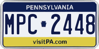 PA license plate MPC2448