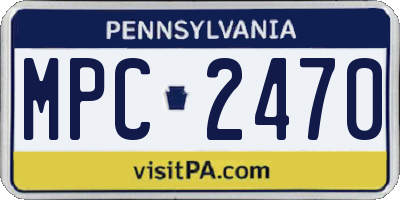PA license plate MPC2470