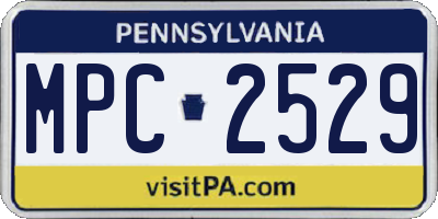 PA license plate MPC2529