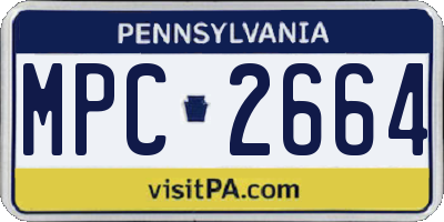 PA license plate MPC2664
