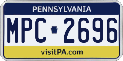 PA license plate MPC2696