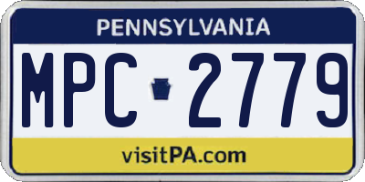 PA license plate MPC2779