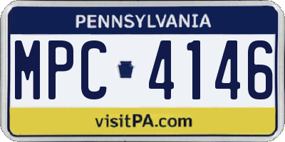 PA license plate MPC4146