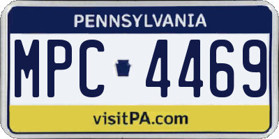 PA license plate MPC4469