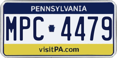 PA license plate MPC4479