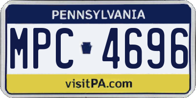 PA license plate MPC4696