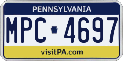 PA license plate MPC4697
