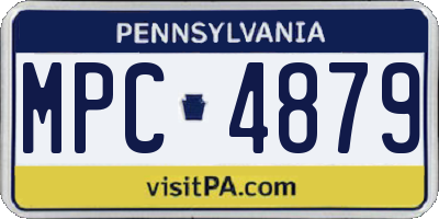 PA license plate MPC4879