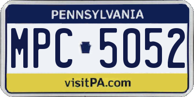 PA license plate MPC5052