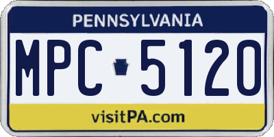 PA license plate MPC5120