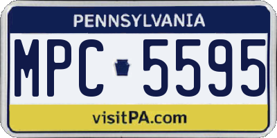 PA license plate MPC5595