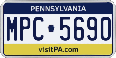 PA license plate MPC5690