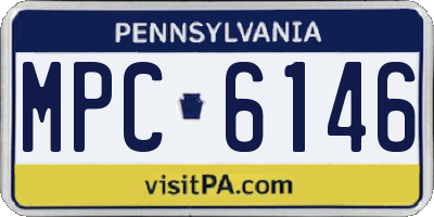 PA license plate MPC6146