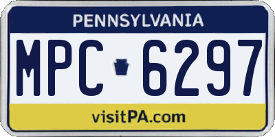 PA license plate MPC6297