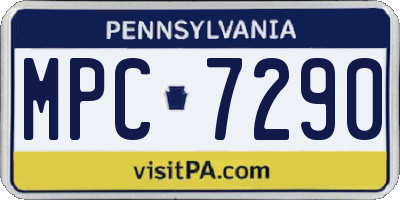 PA license plate MPC7290