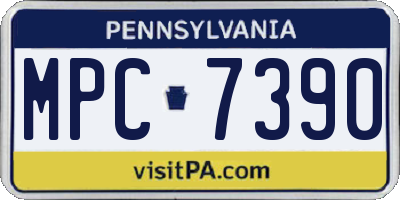 PA license plate MPC7390