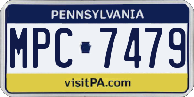 PA license plate MPC7479