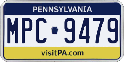 PA license plate MPC9479