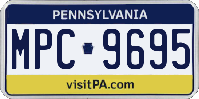 PA license plate MPC9695