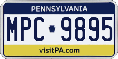 PA license plate MPC9895