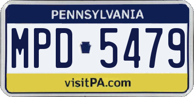 PA license plate MPD5479