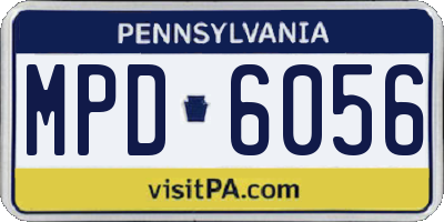 PA license plate MPD6056