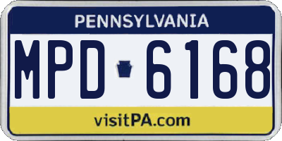 PA license plate MPD6168