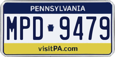 PA license plate MPD9479