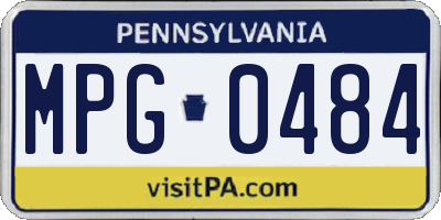 PA license plate MPG0484