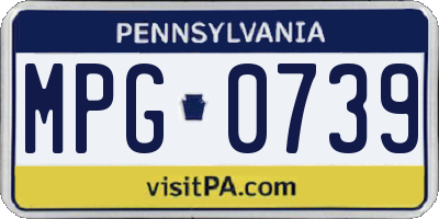 PA license plate MPG0739