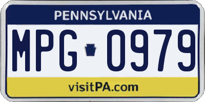 PA license plate MPG0979