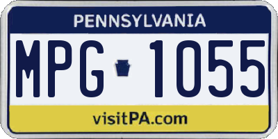 PA license plate MPG1055