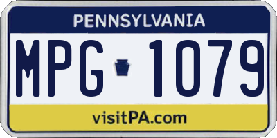 PA license plate MPG1079