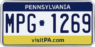 PA license plate MPG1269